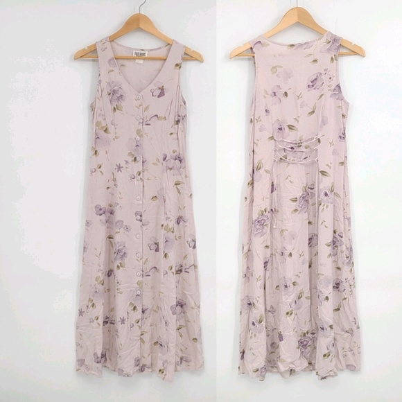 Vintage Dresses & Skirts - Vintage Rayon Floral Dress